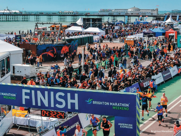 Brighton Marathon finish line